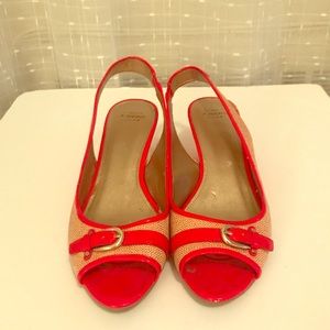 Circa Joan & David Luxe Wedge Slingback Heels